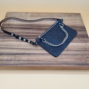 Michael Kors Belt Bag/Fanny Pack w/Silver Detail & Beautiful Gold Lining, EUC